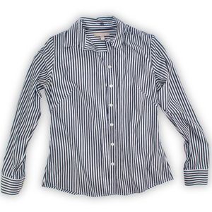 Banana Republic Striped, Non-Iron, Fitted Blouse